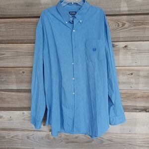 Chaps Easy Care Button Down Top